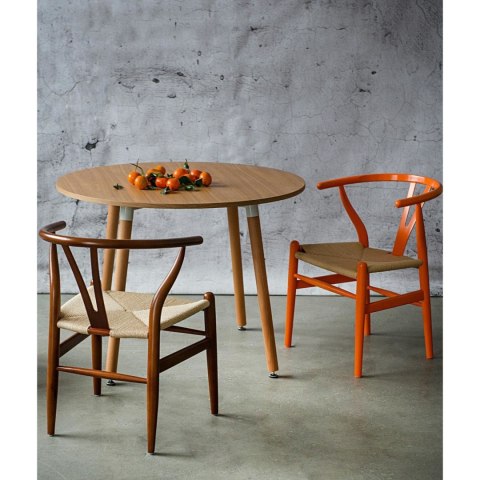 Krzesło Wicker Naturalne Naturalne inspi rowane Wishbone ( Rozmiar: uniwersalny )