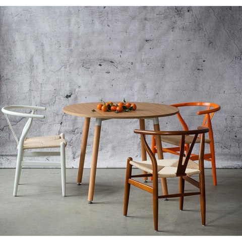 Krzesło Wicker Naturalne Naturalne inspi rowane Wishbone ( Rozmiar: uniwersalny )
