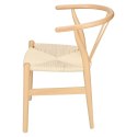 Krzesło Wicker Naturalne Naturalne inspi rowane Wishbone ( Rozmiar: uniwersalny )