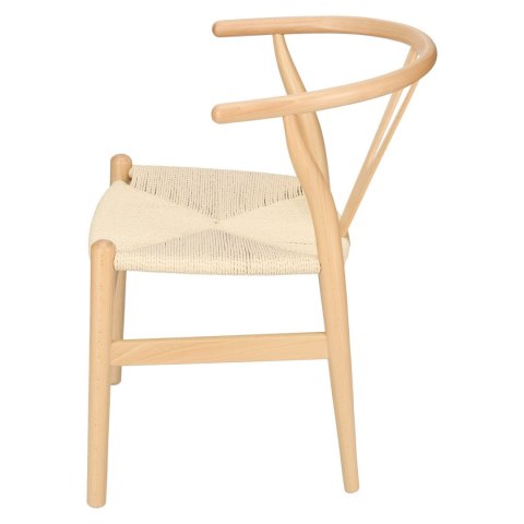 Krzesło Wicker Naturalne Naturalne inspi rowane Wishbone ( Rozmiar: uniwersalny )