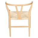 Krzesło Wicker Naturalne Naturalne inspi rowane Wishbone ( Rozmiar: uniwersalny )