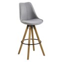 Stołek barowy Dima Melange grey/wood ( Rozmiar: uniwersalny )