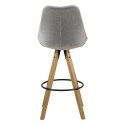 Stołek barowy Dima Melange grey/wood ( Rozmiar: uniwersalny )