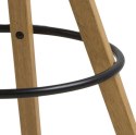 Stołek barowy Dima Melange grey/wood ( Rozmiar: uniwersalny )