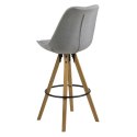 Stołek barowy Dima Melange grey/wood ( Rozmiar: uniwersalny )