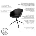 Krzesło Roundy Black ( Rozmiar: uniwersalny )