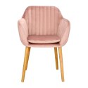 Krzesło Emilia Velvet dusty rose ( Rozmiar: uniwersalny )