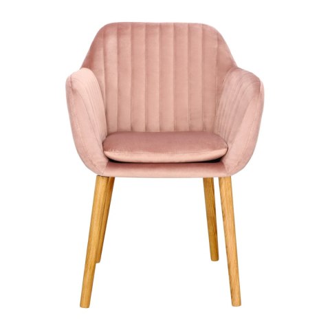 Krzesło Emilia Velvet dusty rose ( Rozmiar: uniwersalny )