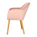 Krzesło Emilia Velvet dusty rose ( Rozmiar: uniwersalny )