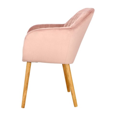 Krzesło Emilia Velvet dusty rose ( Rozmiar: uniwersalny )