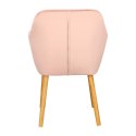 Krzesło Emilia Velvet dusty rose ( Rozmiar: uniwersalny )