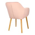 Krzesło Emilia Velvet dusty rose ( Rozmiar: uniwersalny )