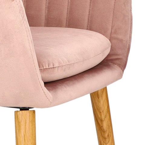 Krzesło Emilia Velvet dusty rose ( Rozmiar: uniwersalny )