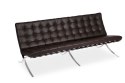 Sofa BA3 3 osobowa, brązowa skóra naturalna ( Rozmiar: uniwersalny )