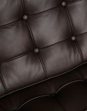 Sofa BA3 3 osobowa, brązowa skóra naturalna ( Rozmiar: uniwersalny )