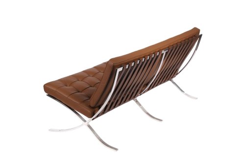 Sofa BA3 3 osobowa, jasny brąz skóra naturalna ( Rozmiar: uniwersalny )