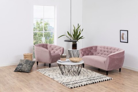 Sofa Ria VIC 2-osobowa różowa ( Rozmiar: uniwersalny )