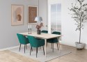 Krzesło Emilia Velvet bottle green/black ( Rozmiar: uniwersalny )