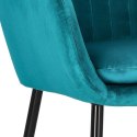 Krzesło Emilia Velvet bottle green/black ( Rozmiar: uniwersalny )