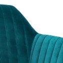 Krzesło Emilia Velvet bottle green/black ( Rozmiar: uniwersalny )