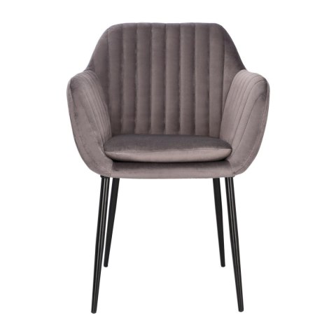 Krzesło Emilia Velvet dark grey/black ( Rozmiar: uniwersalny )