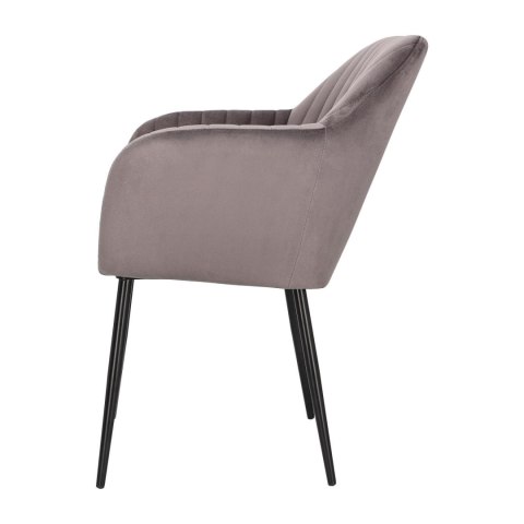 Krzesło Emilia Velvet dark grey/black ( Rozmiar: uniwersalny )