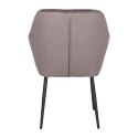 Krzesło Emilia Velvet dark grey/black ( Rozmiar: uniwersalny )