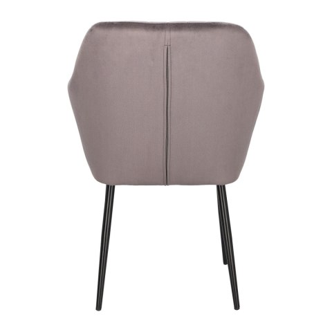 Krzesło Emilia Velvet dark grey/black ( Rozmiar: uniwersalny )