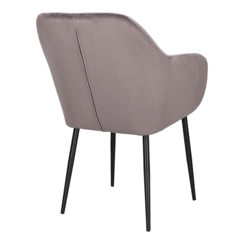 Krzesło Emilia Velvet dark grey/black ( Rozmiar: uniwersalny )