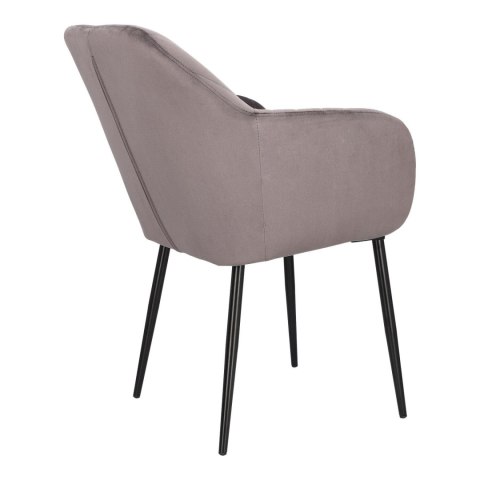 Krzesło Emilia Velvet dark grey/black ( Rozmiar: uniwersalny )