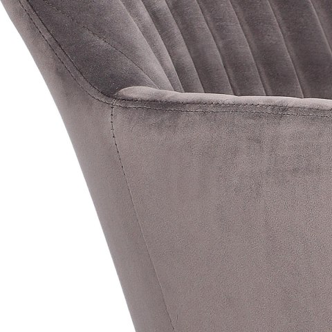 Krzesło Emilia Velvet dark grey/black ( Rozmiar: uniwersalny )