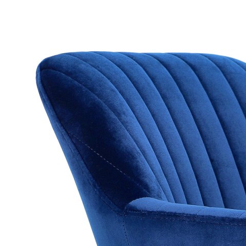 Krzesło Emilia Velvet deep blue/black ( Rozmiar: uniwersalny )