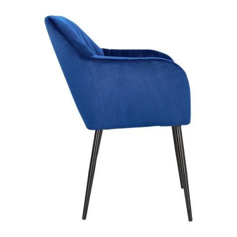 Krzesło Emilia Velvet deep blue/black ( Rozmiar: uniwersalny )