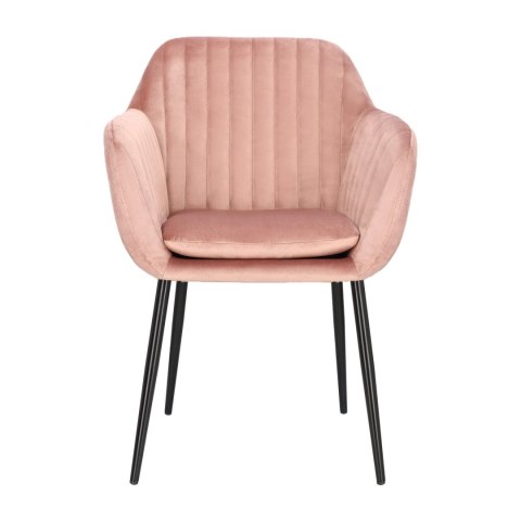 Krzesło Emilia Velvet dusty rose/black ( Rozmiar: uniwersalny )