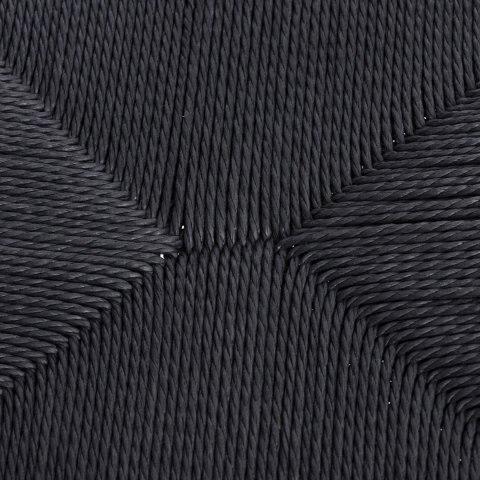 Krzesło Wicker Czarne czarny inspirowany Wishbone ( Rozmiar: uniwersalny )