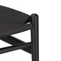 Krzesło Wicker Czarne czarny inspirowany Wishbone ( Rozmiar: uniwersalny )