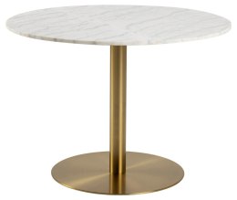 Stół okrągły Corby marmur/złoty 105cm ( Rozmiar: uniwersalny )