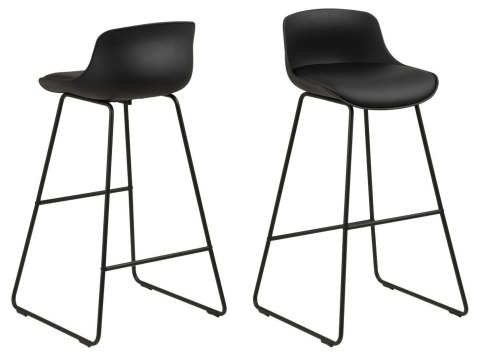 Stołek barowy Tina Black PU ( Rozmiar: uniwersalny )