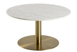 Stolik kawowy Corby 80cm marmur/ złoty ( Rozmiar: uniwersalny )
