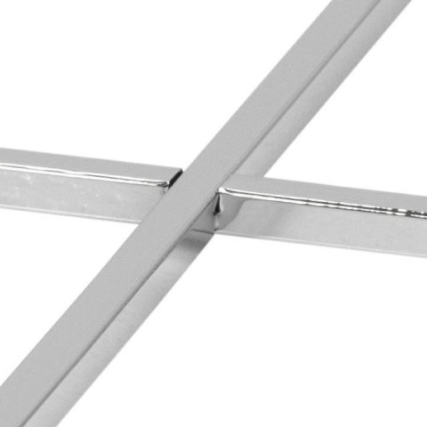 Stolik okrągły Cross szkło/chromowany ( Rozmiar: uniwersalny )