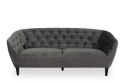 Sofa 3osobowa Ria Velvet dark grey ( Rozmiar: uniwersalny )