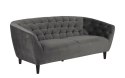 Sofa 3osobowa Ria Velvet dark grey ( Rozmiar: uniwersalny )