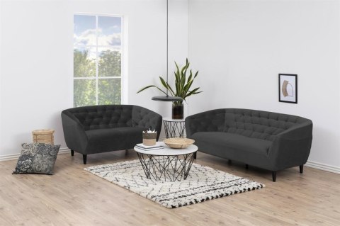 Sofa 3osobowa Ria Velvet dark grey ( Rozmiar: uniwersalny )