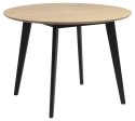 Stół Roxby 105cm naturalny /czarny ( Rozmiar: uniwersalny )