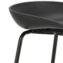 Stołek barowy Grego czarny 75 cm ( Rozmiar: uniwersalny )