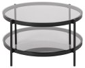 Stolik Bayonne Glass/black ( Rozmiar: uniwersalny )