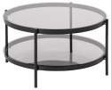 Stolik Bayonne Glass/black ( Rozmiar: uniwersalny )