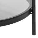 Stolik Bayonne Glass/black ( Rozmiar: uniwersalny )