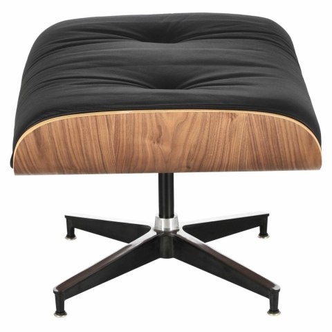 Fotel Vip z podnóżkiem czarny/walnut /standard base ( Rozmiar: uniwersalny )