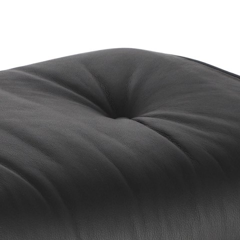 Fotel Vip z podnóżkiem czarny/walnut /standard base ( Rozmiar: uniwersalny )
